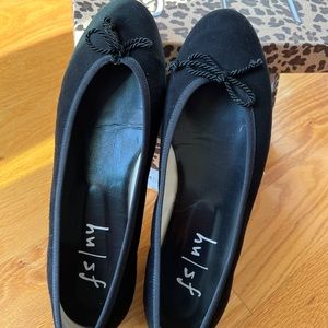 French Sole fs/ny Pearl Black Suede